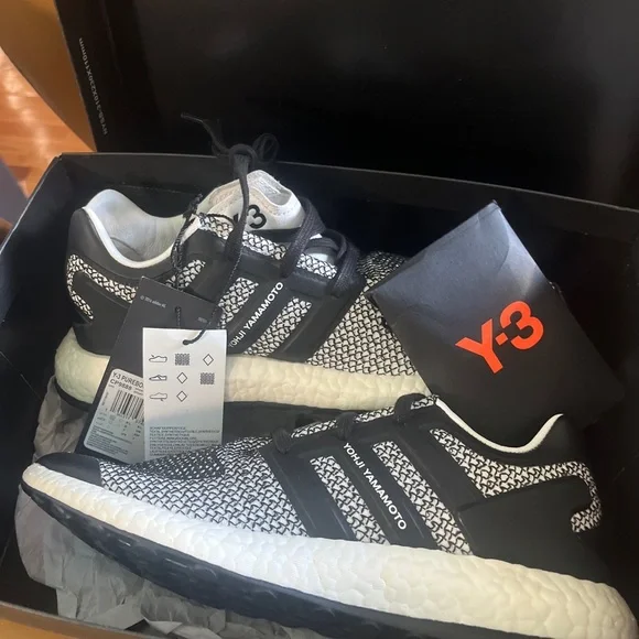 Adidas Y-3 Yohji Yamamoto Pure Boost White Black Gray CP9888 US Size 7 Men\'s Autre Marque Adidas Y-3 Pureboost-CP9888 Turnschuhe aus  main image 3